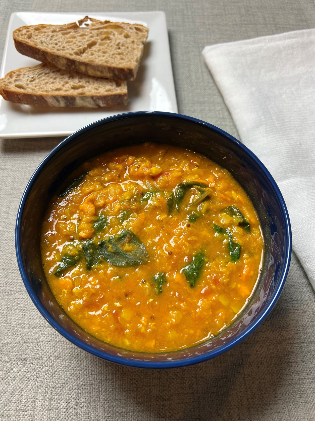 Instant Pot Lentil Soup with Coconut and Sweet Potatoes